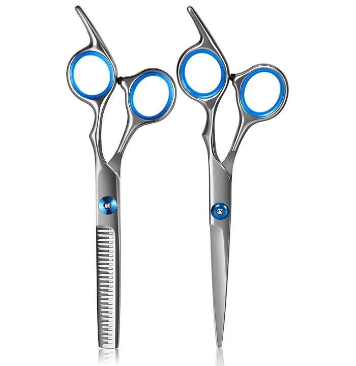 Набор ножниц из нержавеющей стали для стрижки волос, набор ножниц для филировки, Профессиональные парикмахерские ножницы, 2 шт.