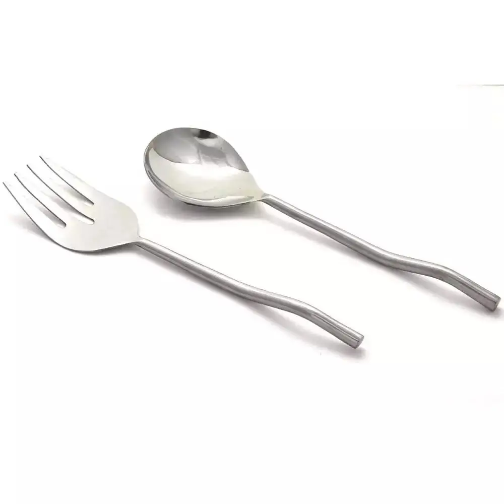 Wholesale Price Stainless Steel Salad Server Set Home Hotel Restaurant Events Tableware Use Kitchen Accessories At Best Price