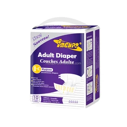 ODM OEM Soft breathable Printed comfrey thick cheap  diaper for adults