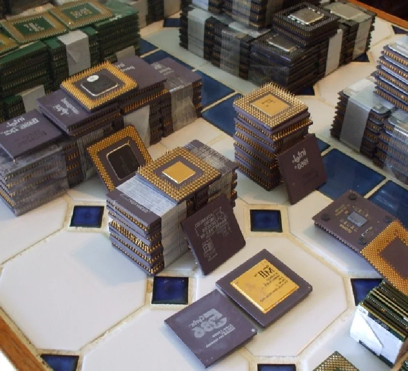 Gold quantity Pentium Pro Ceramic CPU Scrap*****