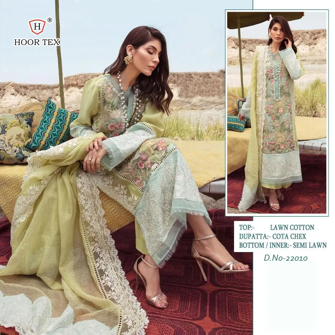 DESIGNER HEAVY LAWN COTTON SUIT
