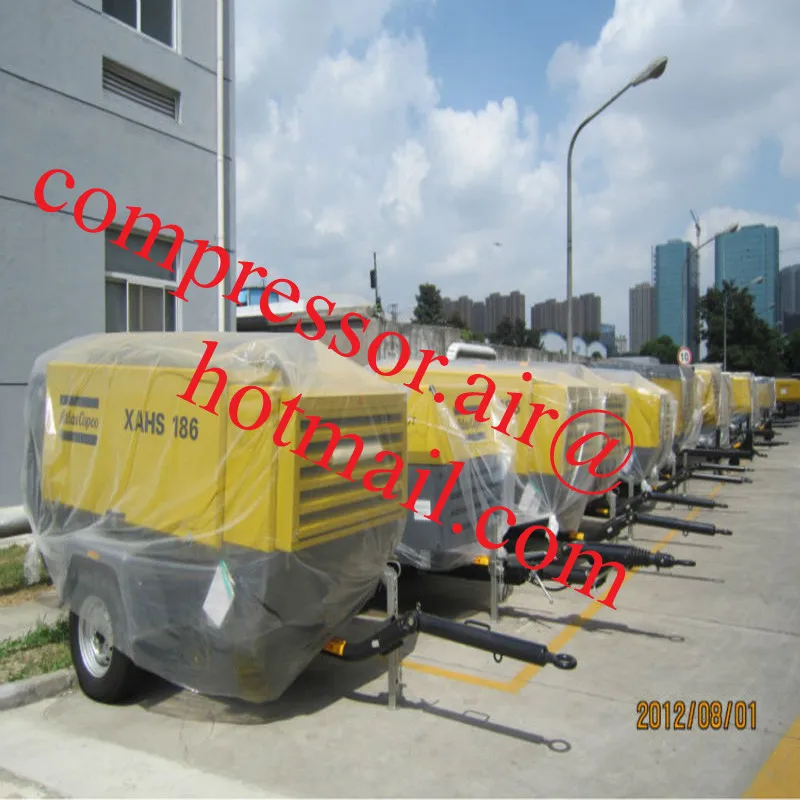 Atlas Copco air compressor xas 137 for sandblasting