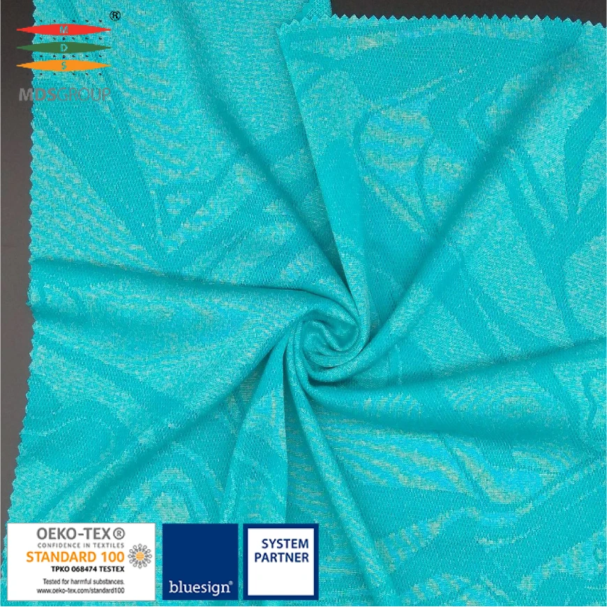 HIGH QUALITY/SPORTSWEAR/LIFE WEAR/T-SHIRT/JERSEY 62%CD POLYESTER 38%POLYESTER CIRCULAR KNIT HYDROPHILIC SPECIAL HEATHER JACQUARD