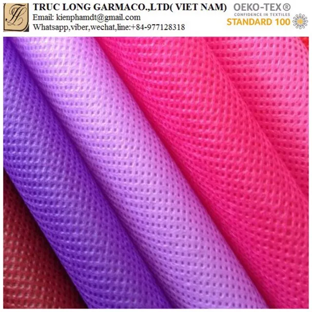 Vietnam Suppliers Polypropylene Non Woven Raw Material, Biodegradable Spunbond Non Woven Roll, PP Nonwoven Fabric