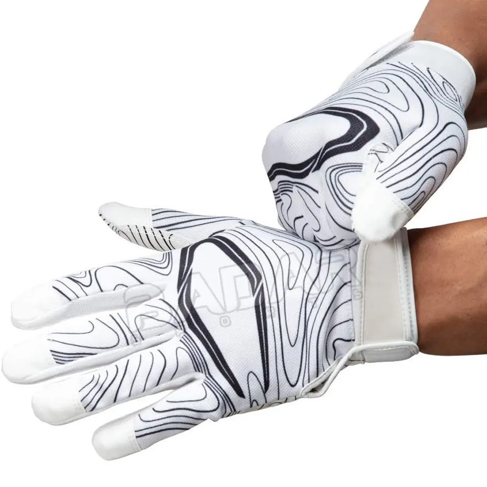  Лучший дизайн американский футбол перчатки приемника логотип на заказ американские футбольные