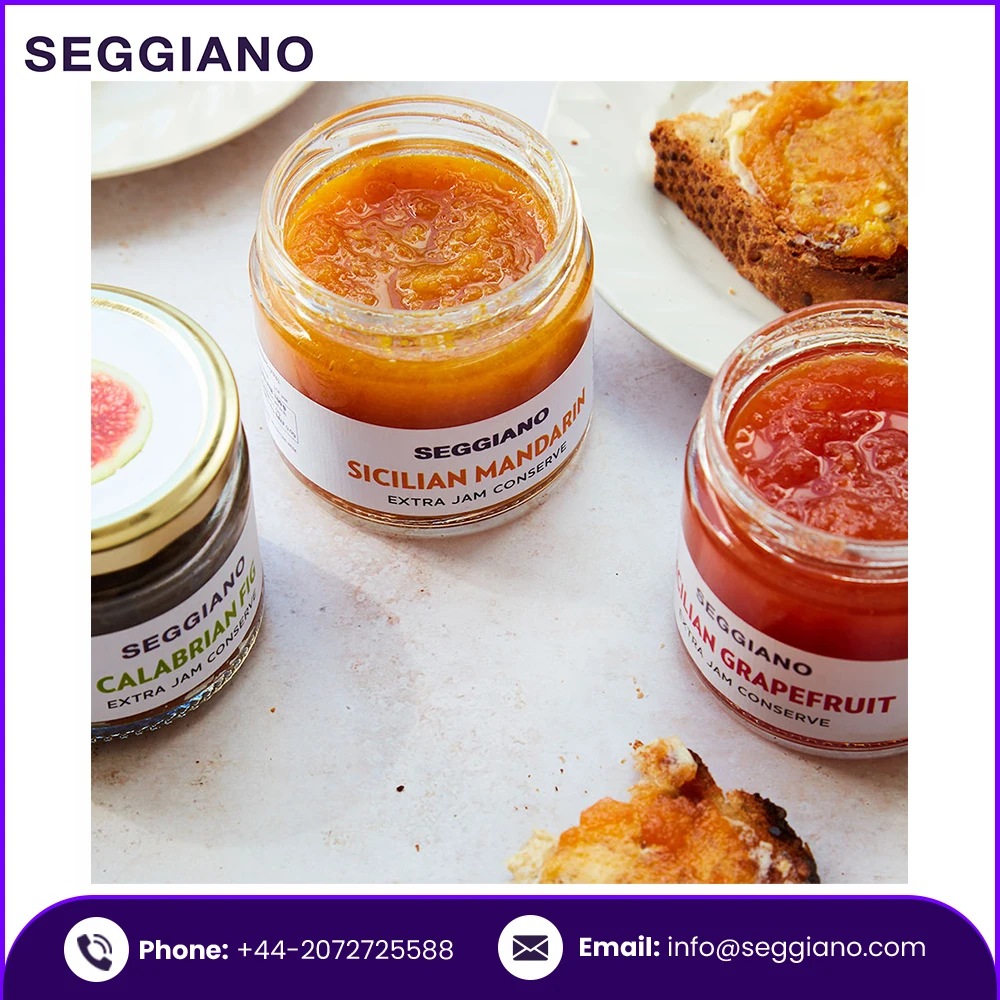 Condiments Jam Seggiano Mandarin Conserve Sicilian Extra Jam 225g