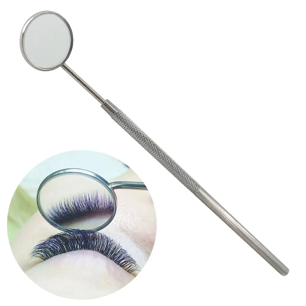 
Half Moon Lash Extension Mirror Eyelash Application Accessory Makeup Tool Stainless Steel Professional Quality Salon Beauty Use 