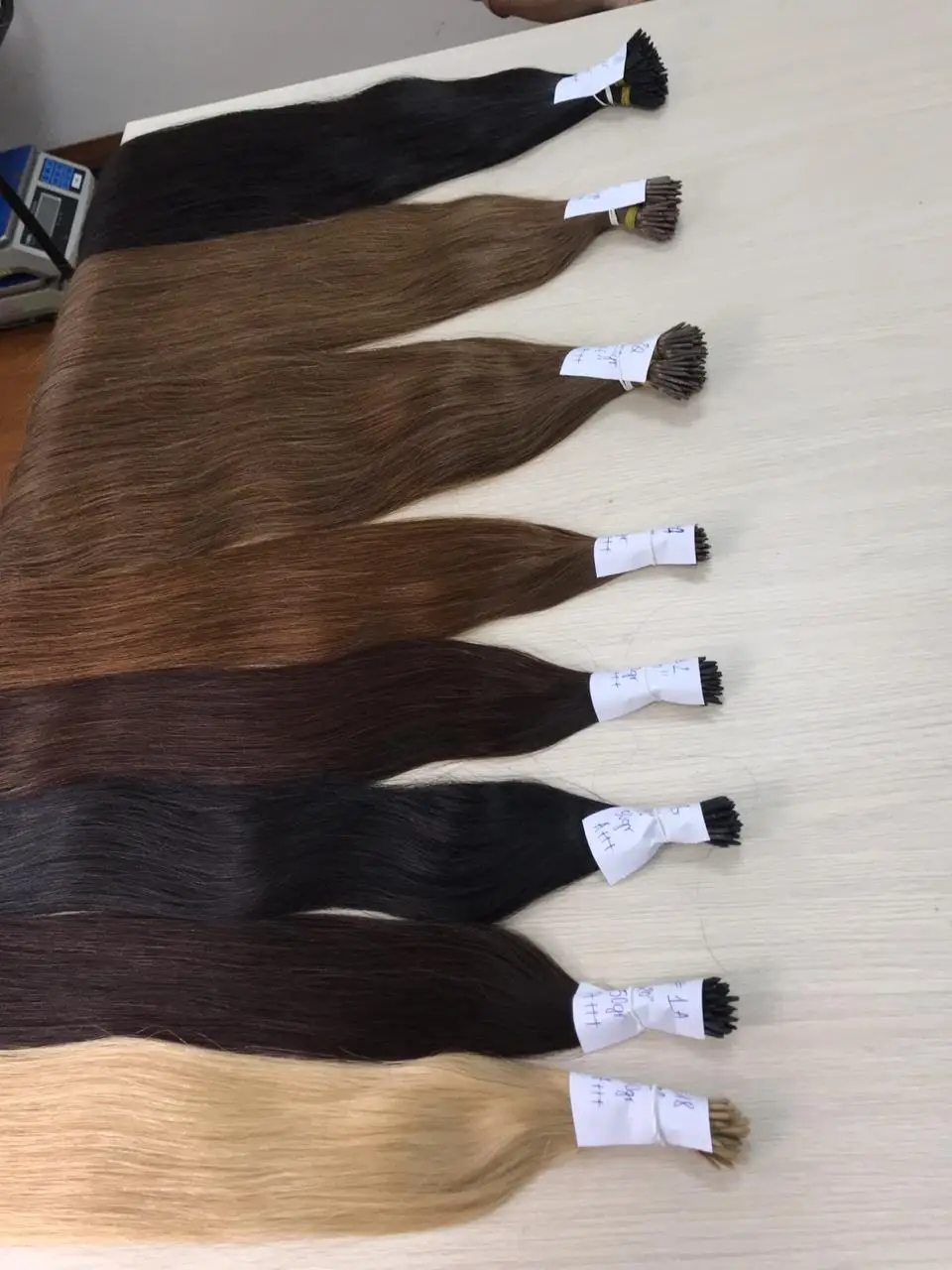 Nano ring hair extensions straight 100% Virgin Vietnamese Remy human hair in Apohair