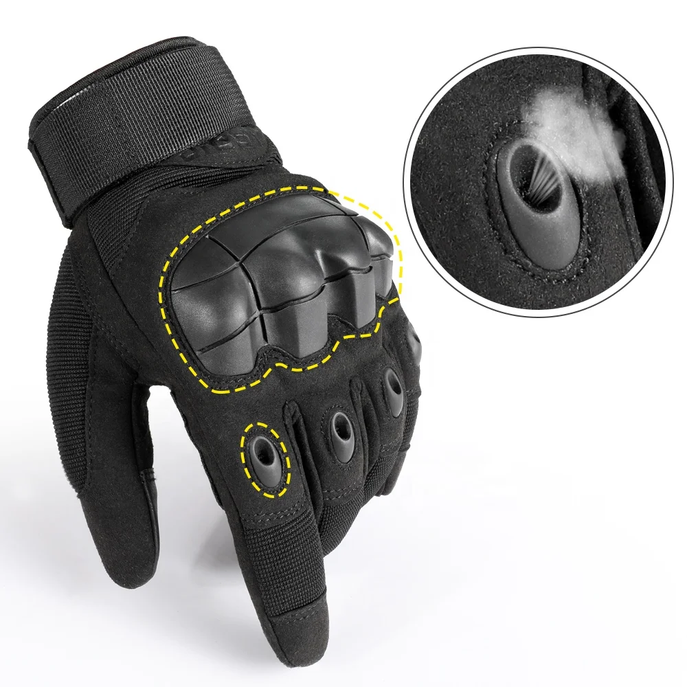 Перчатки тактические резиновые с жесткими костяшками пальцев на открытом воздухе сенсорным экраном для велоспорта мотоцикла охоты стрельбы