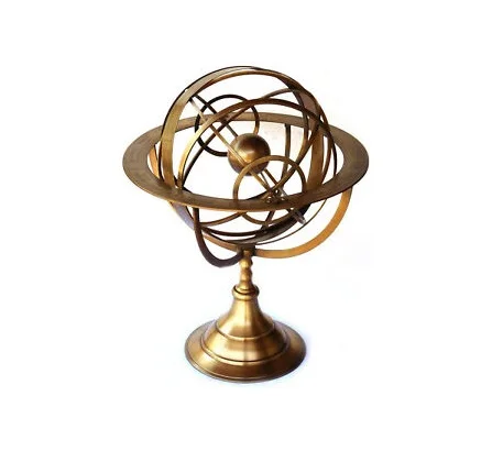 New design customized design handmade metal globe with marble stand nautical world globe map vintage from india