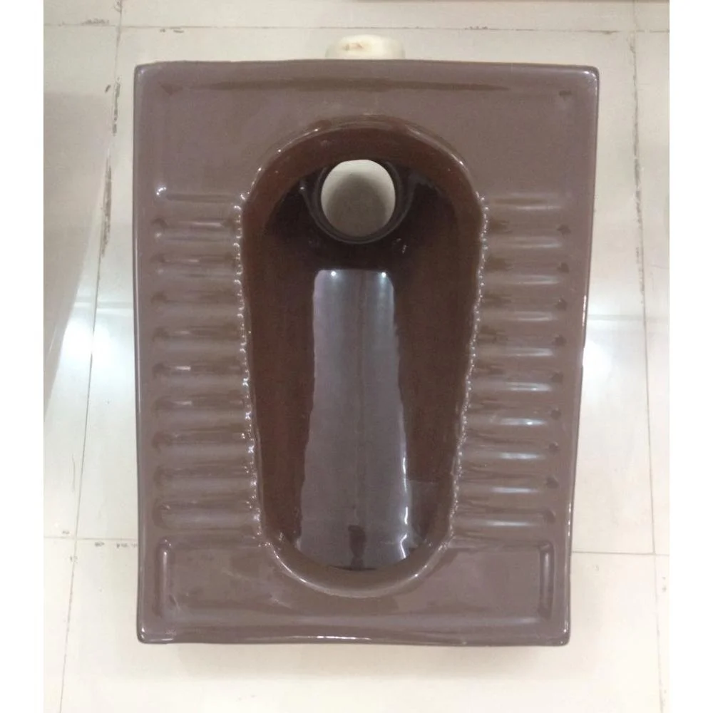 Export Quality Dark Black Color Original Bathroom Squatting Pan Ceramic Sanitary Wares WC Orissa Pan Direct from Vistaar Factory