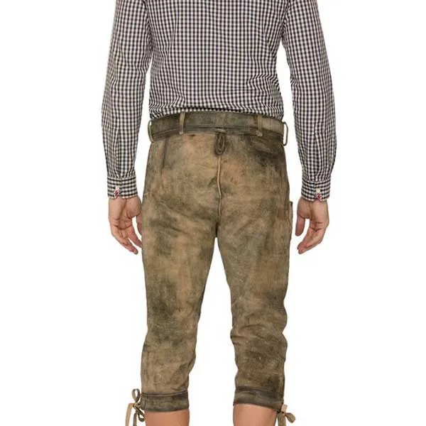 
Genuine Leather German Bavarian Lederhosen Oktoberfest Wear Mens Costumes 