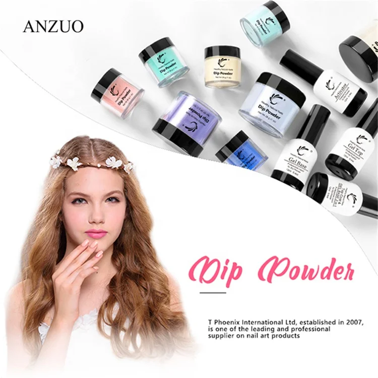 Dip Powder 1oz/28g French Nail Color Glitter No UV Lamp Cure Manicure Nail Art Gel Salon Dust Decoration Lasting easy dry Sale