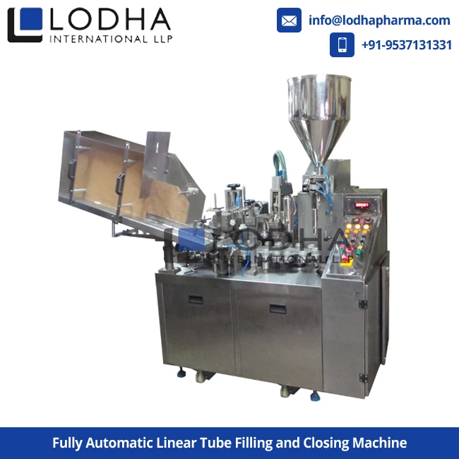Lotion tube filling and sealing machine