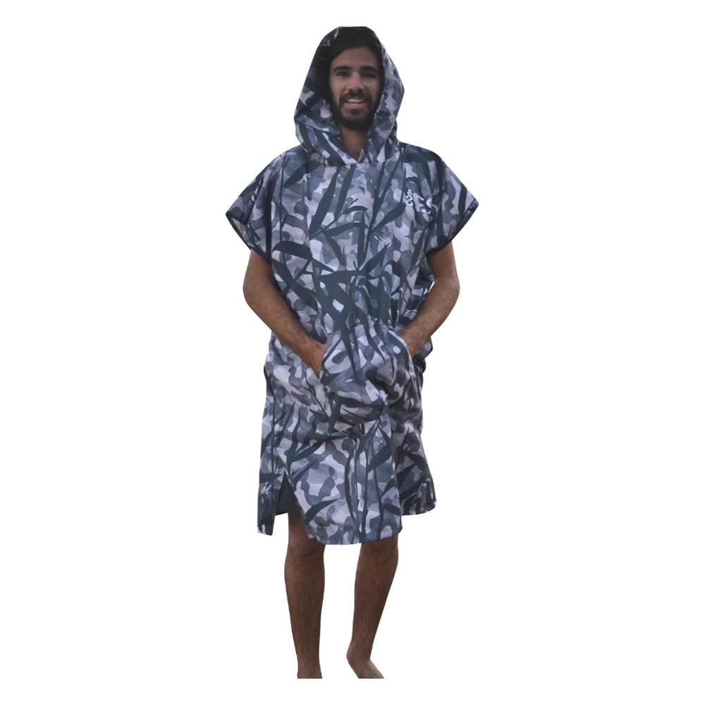 
Promotional customized microfiber poncho sand free hooded bath towel for adults 