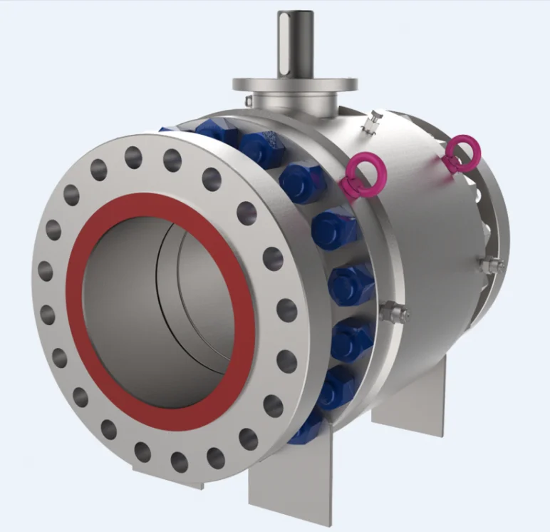 Шаровой кран Trunnion шаровой с магистралью api 6D магистральным управлением потоком газа общий