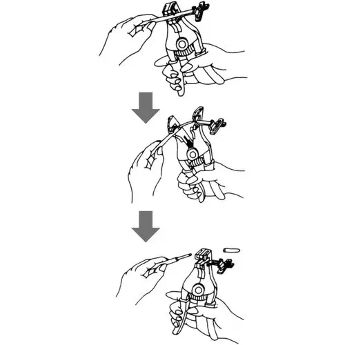 Wire Stripper/ Cable Stripper Quick Easy to Use Single Operation Black Tool Made in Japan by Vessel