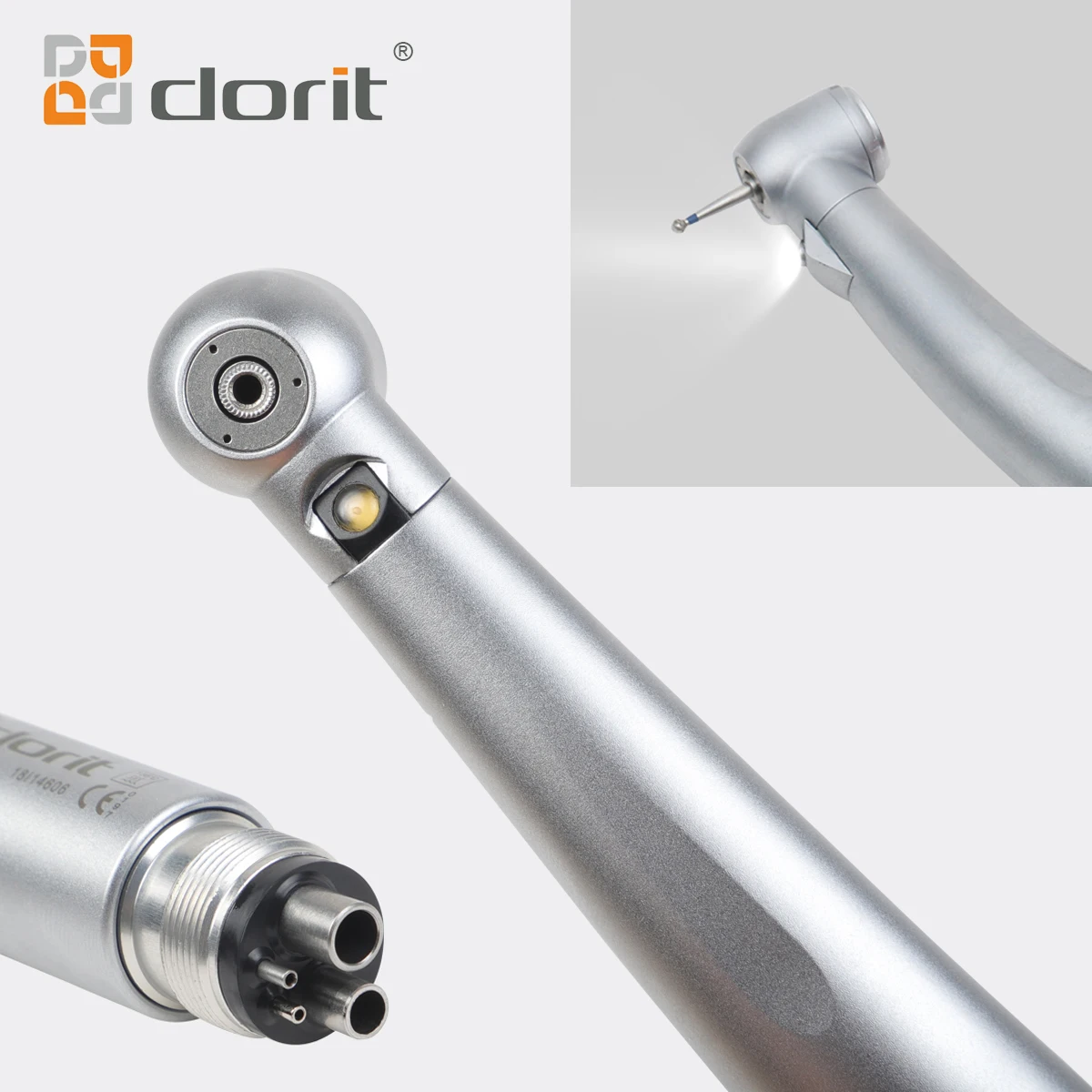  Хорошая цена стандартная головка 4 отверстия DR-161 высокоскоростной светодиодный стоматологический наконечник турбинная ручка