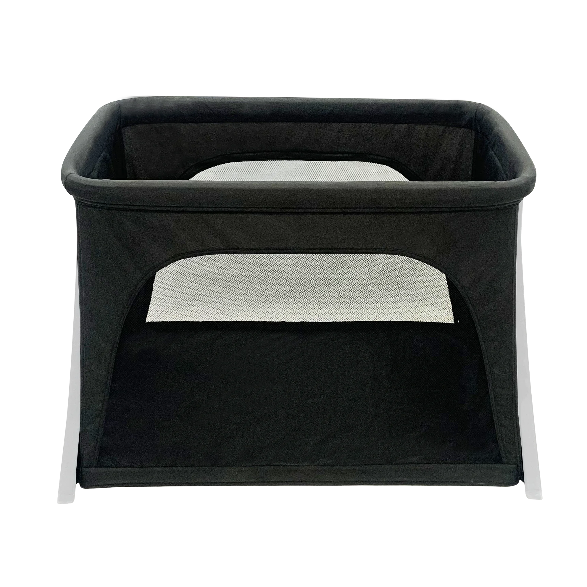 wholesale see through lightweight and convenience folding with removable pad design happy tour fancy baby crib for infant