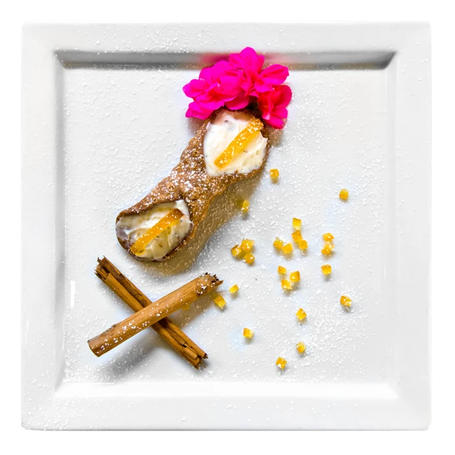 Hot sale made in italy artisanal  sicilian cannoli pastry with ricotta cream kit 7pcs big for wholesale