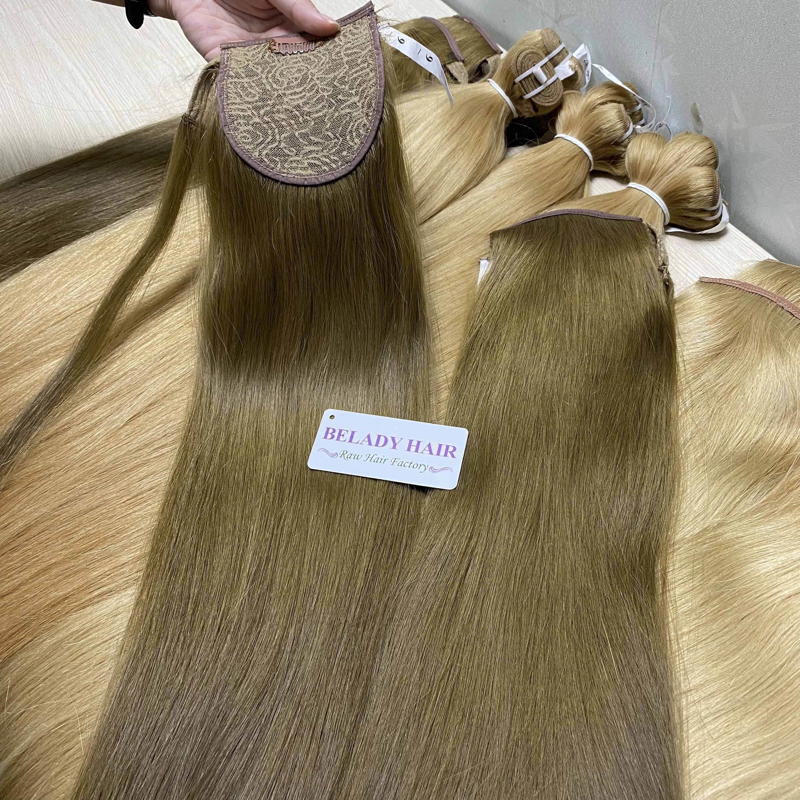 Накладной хвост на клипсе для женщин, наращивание волос, человеческие волосы, вьетнамские натуральные волосы, шелковистые, без химических веществ