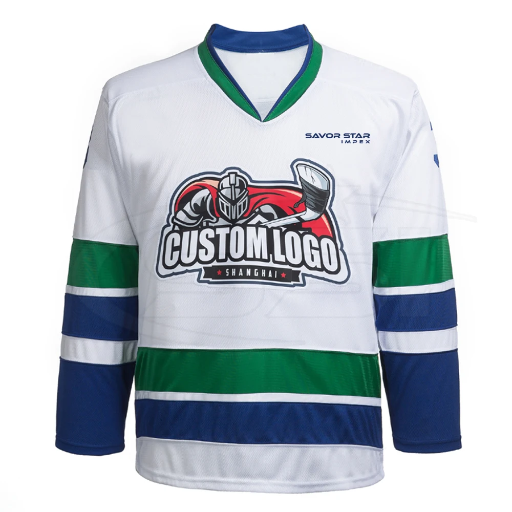 Ice Hockey Shirts Custom Hockey Jersey Golden Sublimation Embroidery Unisex OEM Customized Anti Technics Logo Style Time Knights