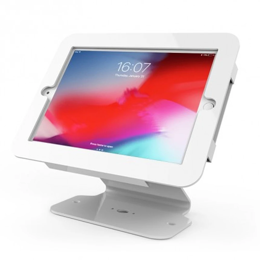 Stylish Countertops Desktop Tablet Stands Tablet Enclosure Supports Landscape or Portrait Mounting 360 Degree Rotating Base