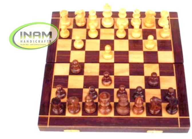 Antique Beautiful and designer handmade wooden chess game