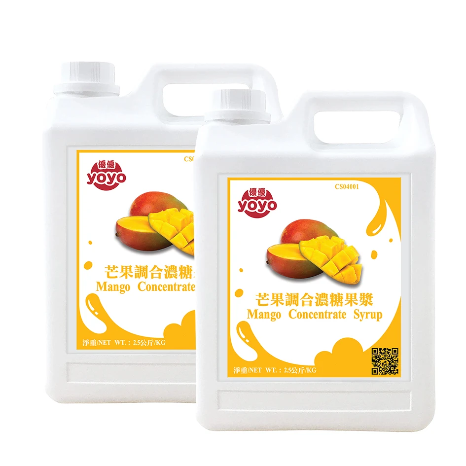 Concentrated Fruit Syrup Taiwan Mango Flavor Drink