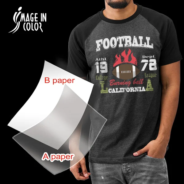 High Quality A4 Size Dark Heat Transfer Sublimation Paper for Laser Printer No Cut