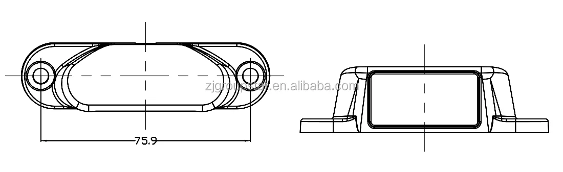 ADR Approval Truck Trailer 10-30V LED License No Plate Lamps