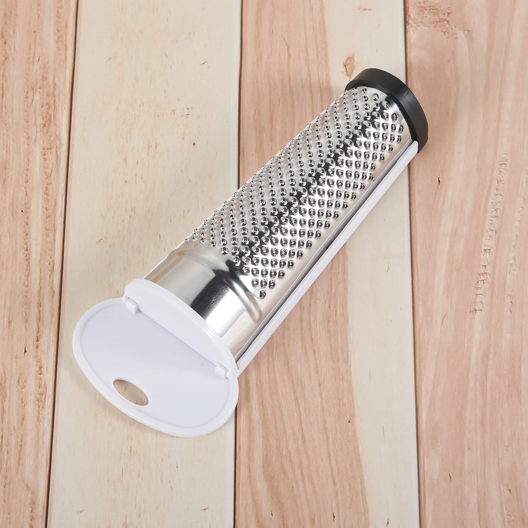 Breathtaking 304 S/S Nutmeg Grater with Plastic Back Side Foot for Food Parmesan Cheese Ginger Vegetables Lemon Garlic Chocolate