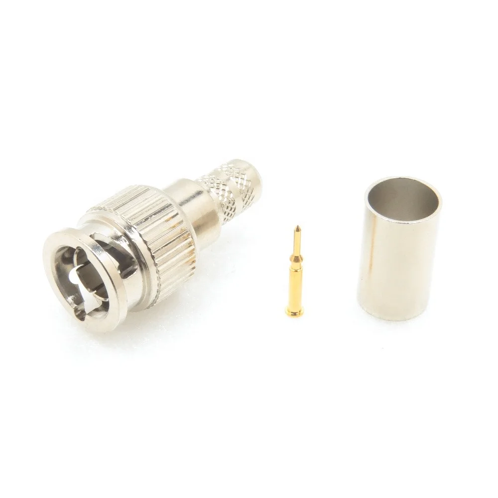 Мини-коннектор BNC, Штекерный обжим для RG59