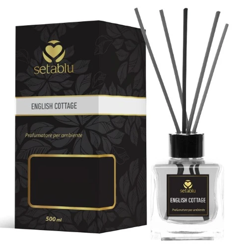 Английский коттедж 500 мл стеклянный диффузор коробка для стеклянных бутылок красочная жидкость автомобиля и домашнего использования производитель индейки с собственной торговой маркой