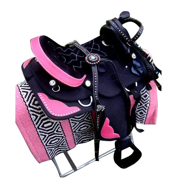 Handmade Indian 100  Percent Leather Horse Western Saddle