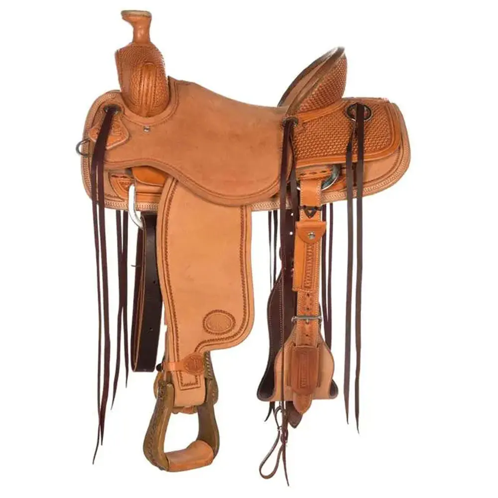Custom Made New style western horse riding equipment saddle horse racing saddles treeless western horse saddle