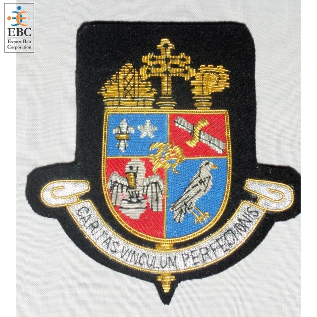 
Coat of Arms | Family Crest | Silk thread and silver bullion wire embroidery Family Crest  (143165143)