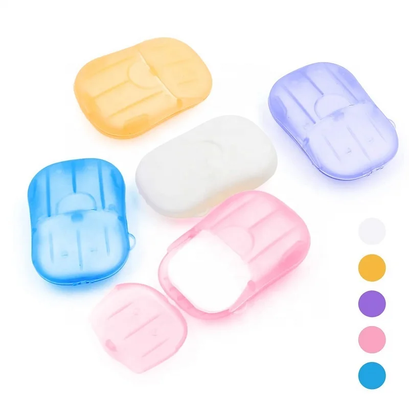 OEM частная этикетка, миниатюрное детское антибактериальное портативное растворимое дезинфицирующее средство для мытья рук, 50 шт. одноразового бумажного мыла