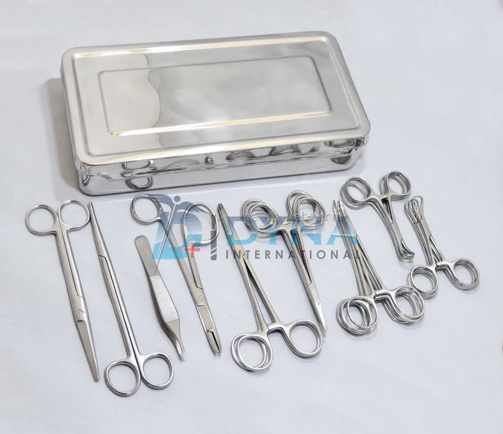 Veterinary General Surgery Kit Stitch Up Kit Surgical Instruments Human & Vet
