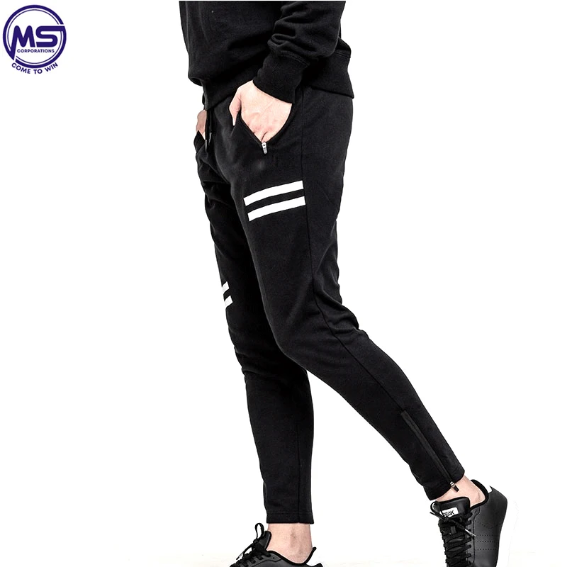  Мужские спортивные джоггеры на заказ модные облегающие с хлопковыми брюками