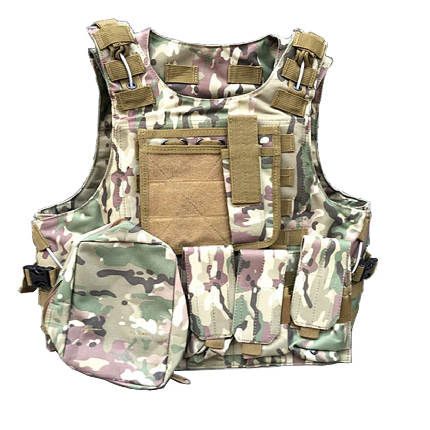 OEM design low price Outdoor Army/Police protective Tactical Military Vest   Police Paintball Wear Resistance Military