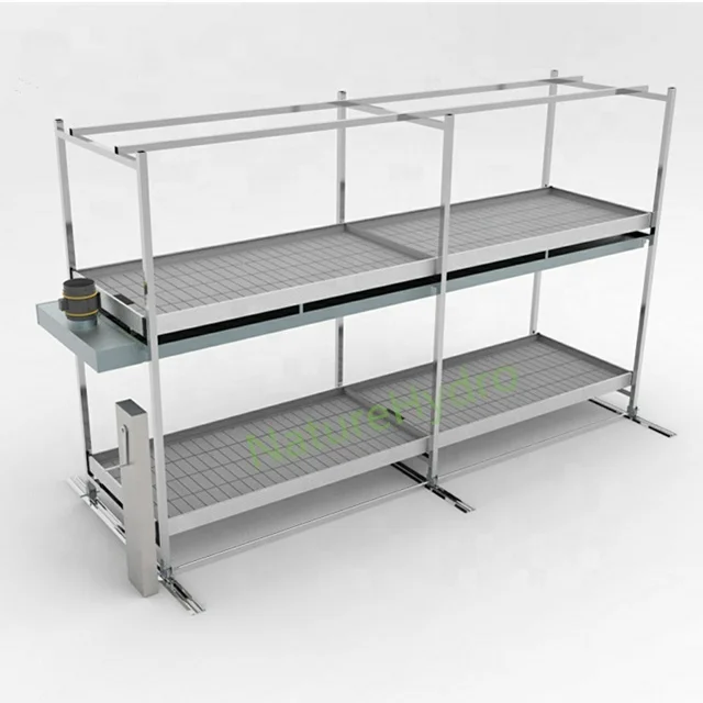
Mobile Hydroponic Rolling Benches Vertical Grow Racks for Sale 