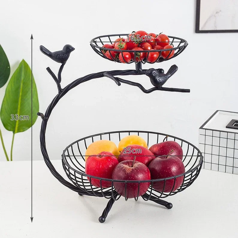 3 tier fruits tray snacks bowl kitchen storage Fruit Basket Bowl