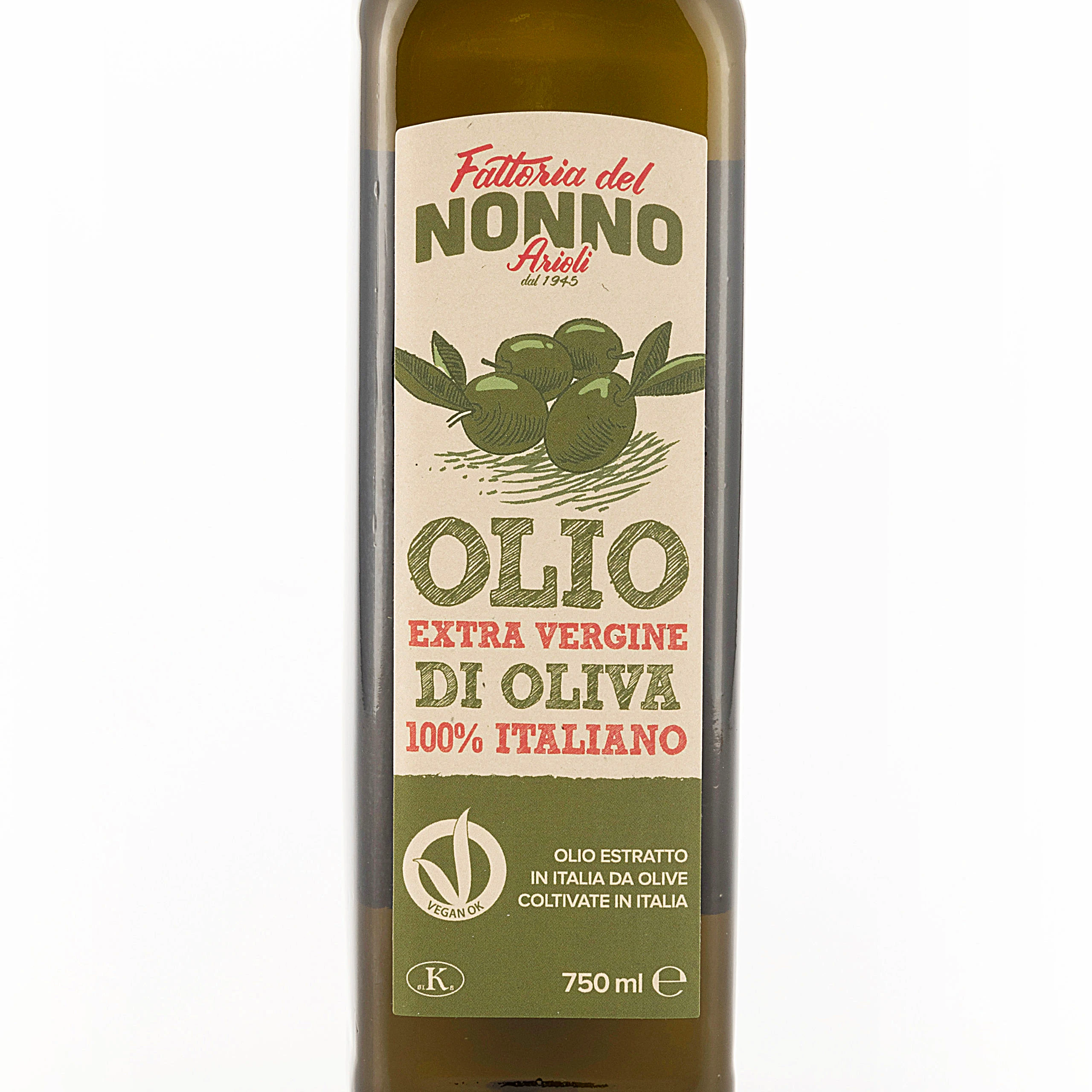 Premium cold pressed Olive Oil  Extra Virgin Vegan OK Made in Italy ARIOLI FATTORIA DEL NONNO for Restaurant