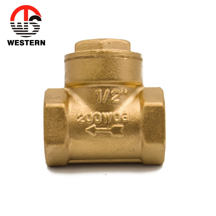 Custom any sizes sanitary fittings plumbing forging brass sandwich Horizontal Swing check valve for home price