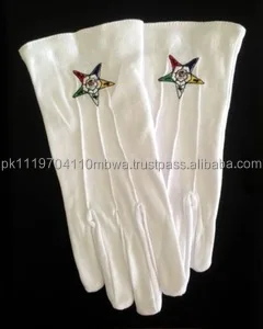  Перчатки Masonic Regalia из хлопка с