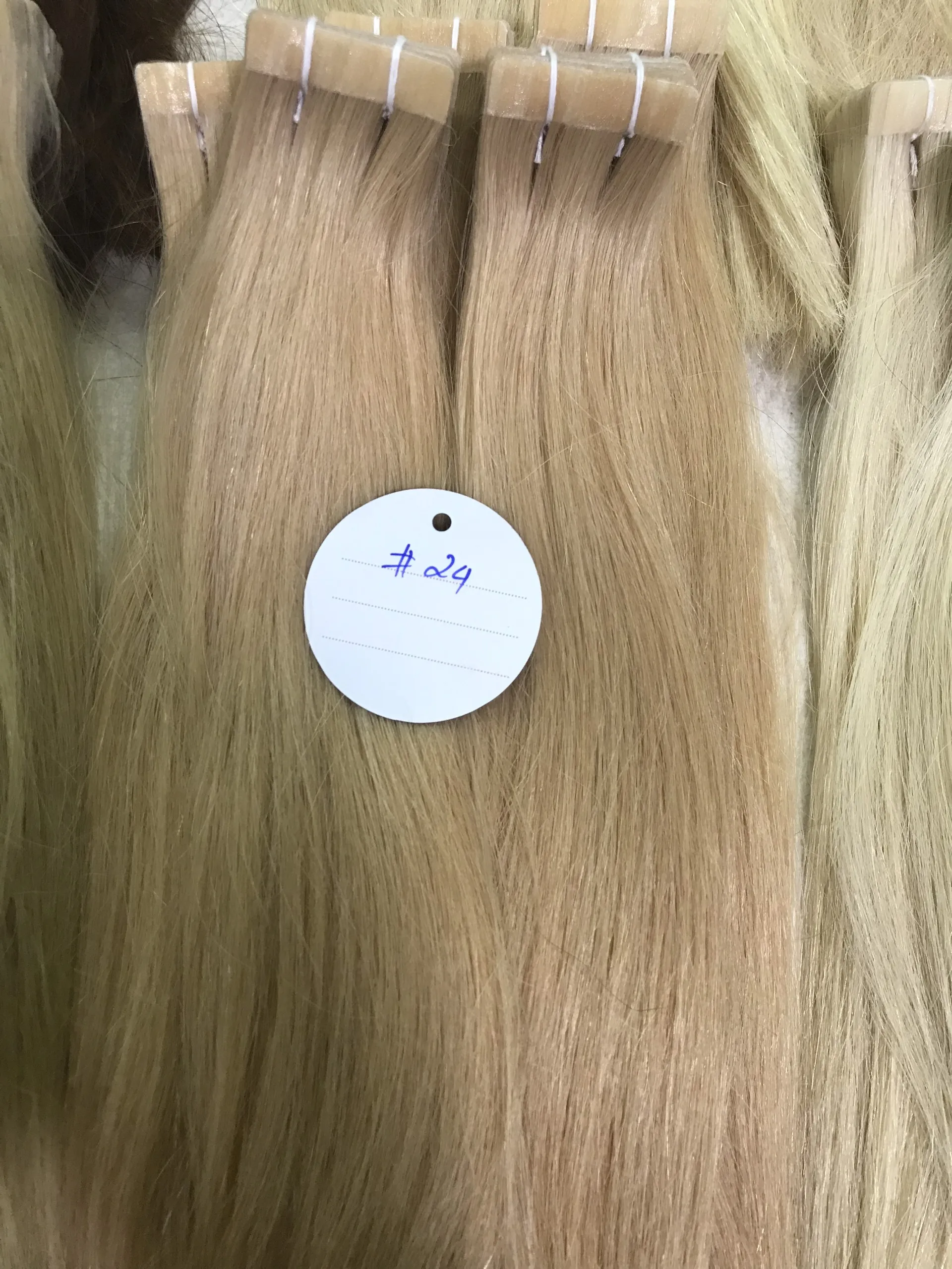 [Топ] 100% натуральные вьетнамские человеческие волосы высокого качества и толстые концы ленты для наращивания волос 4 см x 1