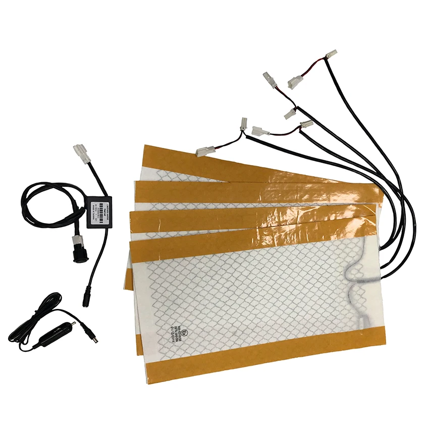 Хорошая 3 уровня Круглый кнопочный переключатель 4 грелки подогрев сидений комплект для воздушного массажа тепла авто запасные части к автомобилю сиденье грелку запасных