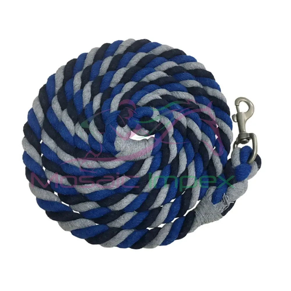 New Soft Long Nylon Horse Lead Ropes With Hook horse lead ropes rope halter and leadcotton horses weaver with cotton for leather