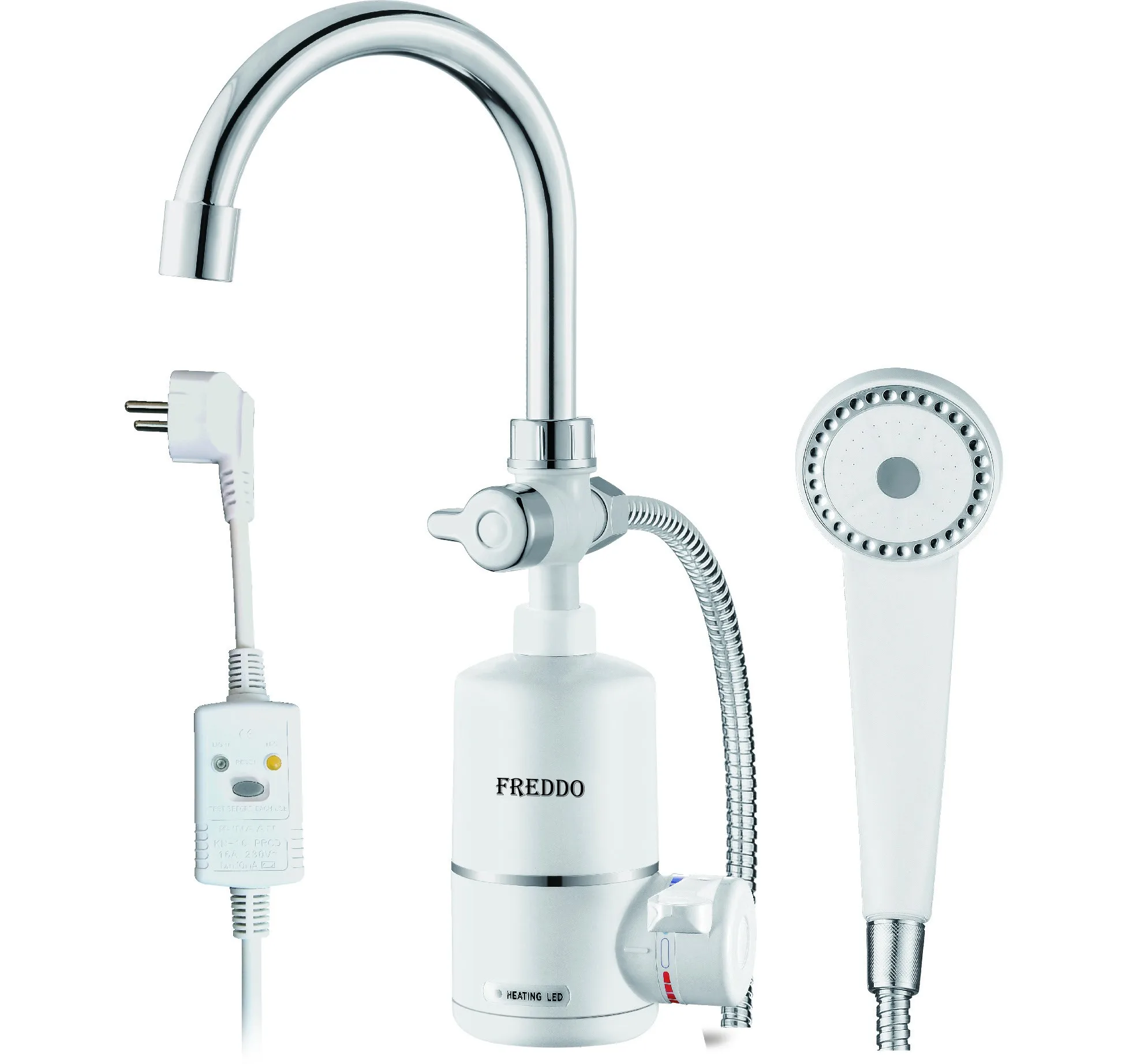 FREDOO-ELECTRICAL FAUCET AND  SHOWER HOSE
